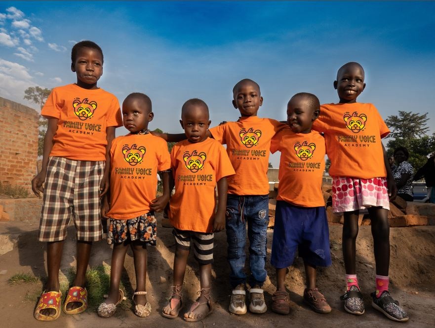 Innocent with school friends